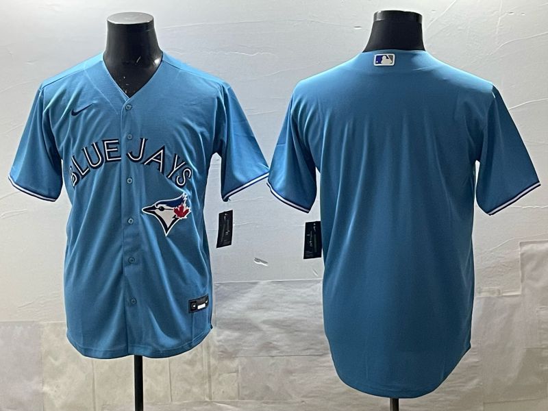 Men 2025 Toronto Blue Jays Blank Light Blue Game Nike MLB Jersey style 01